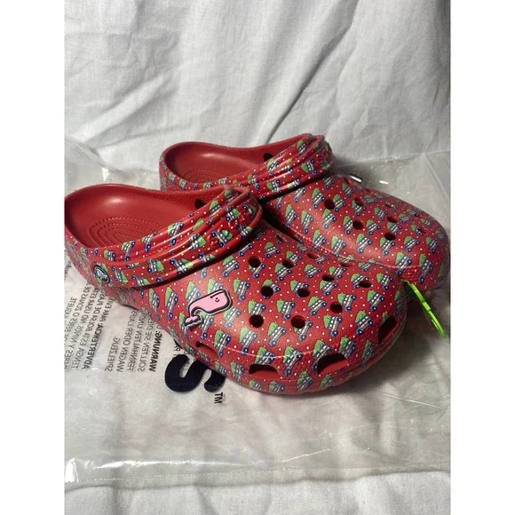 NWT Crocs x Vineyard Vines Christmas Holiday Red Classic Clog Size US M12 NWT Crocs x Vineyard Vines Christmas Holiday Red Classic  main image 2